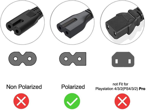3.3FT Power Cord Replacement for Bose Companion 3, 5 Multimedia Speaker System, for Arris WiFi Router, Modem, Vizio Sound Bar System, Vizio E-M Se...