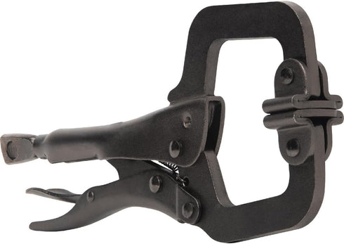 Klein Tools 38620 C-Clamp Locking Pliers with Swivel Pad Jaws, Intuitive Thumb Knob, Adjustable Clamp for Home, Shop, Woodworking, 6-Inch...