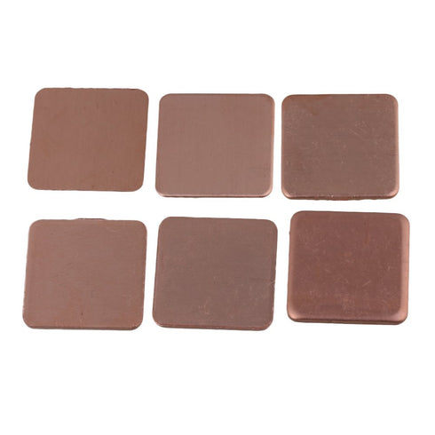 BQLZR Copper Heatsink Sheets, 15mmx15mm, High Purity, Pack of 30...