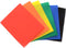 2 Pocket Multicolor Plastic Folders with Prong Fasteners, Black, Red, Green, Blue, Yellow, Orange, 6 Pack Plastic Folders...