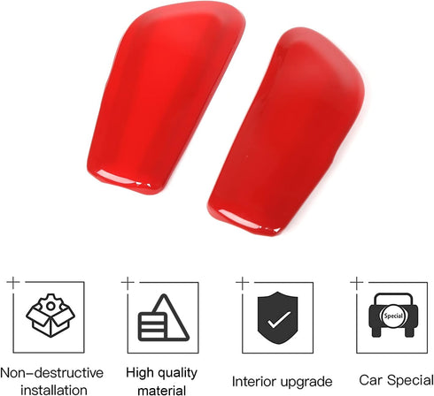 CheroCar Grain Gear Shift Knob Decoration Trim for 2017-2020 Jeep Grand Cherokee, Interior Accessories (Red)...