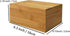 Zhou Bamboo Natural Storage Box with Cover - Unpainted Wooden Gift Box (6.3x4.72x2.76 inch)...