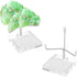 2pcs Acrylic Easel Display Stand, 2.4 x 2.4 x 3.5inch Clear Acrylic Stand Holder with Adjustable Metal Arms Crystal Stand for Gemstone Fossil Crys...