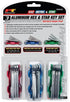 Performance Tool W80291 Aluminum Hex and Star Key Set, 3-Piece...