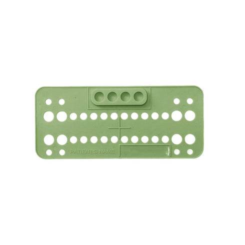 Dental Orthodontic Bracket Trays Holder with 4 Mixing Holes Ortho Supply Disposable 25 Pcs (Turquoise)...