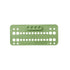 Dental Orthodontic Bracket Trays Holder with 4 Mixing Holes Ortho Supply Disposable 25 Pcs (Turquoise)...