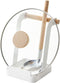 Yamazaki Home Ladle & Lid Rest - Kitchen Utensil Organizer Stand for Cooking Steel + Wood White...