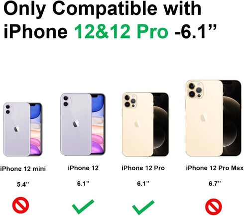 for iPhone 12/12 Pro Case with Phone Charm Chain 3D Butterfly Flower Cute Phone Case,Crystal Clear Pearl Case for iPhone 12/12 Pro Women Girl...