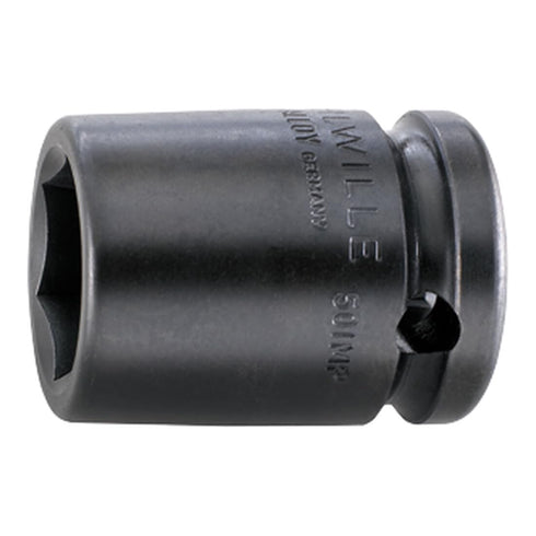 Stahlwille 23010022 1/2" Impact Hex Socket, 22mm Hexagonal Fastener, Chrome Alloy Steel, Gunmetal Finish, Power Drivers, Ratchet Compatible, Made ...