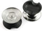 2Set Lid Knob Handle Kit Universal Replacement Kitchen Cookware Pot Pan Lid Cover Knob Handle With M5 Screw, Rubber Gasket And Stainless Steel Was...