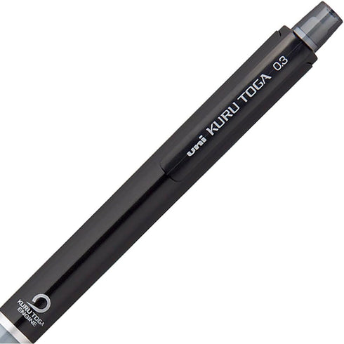 Uni Kurutoga Mechanical Pencil Standard, 0.3mm, Black (M34501P.24)...