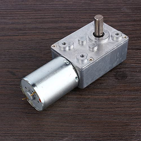 DC 12V Worm Gear Motor Reduction Electric Motor Reversible High Turbo Electric Geared with Self Lock Design(62RPM)...