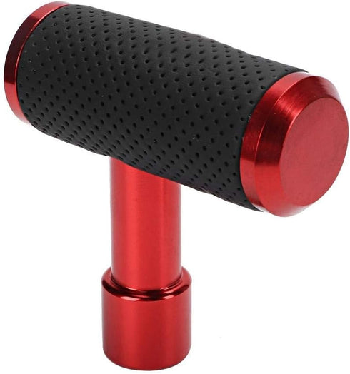 Car Shift Knob, Car Shift Gear Knob T Shaped Universal Manual/Automatic Gear Shifter Knob Replacement Part (Red)...