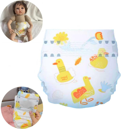 Reborn Baby Dolls Diapers for 18-24 inch Newborn Doll Accessories 6-Piece Pack...