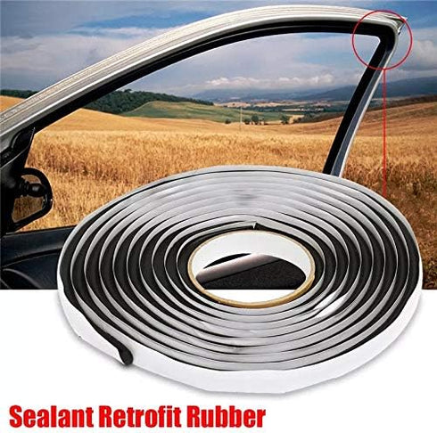 15FT Butyl Rope Butyl Rubber Sealant Tape for RV Car Headlamps Window Door Windshield, Black Waterproof Butyl Seal Tape- 3/8" X 15'(4.5m)...