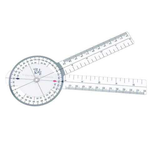 EMI Goniometer Physical Therapy 4 Piece Set EGM-429TM - 12", 8", 6", and Tape Measure...
