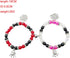 2Pcs Love Heart Mutual Attraction Natural Stone Bead Spider Stretch Bracelet Set for Women Men Red Heart Energy Stone Spider Web Beads Bracelet Ha...