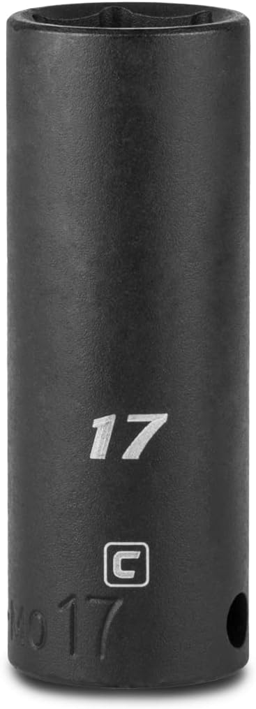 Capri Tools Deep Impact Socket, 3/8-Inch Drive, 6-Point, Metric (17 mm) (CP53217)...