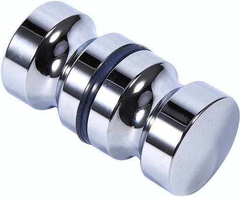 Glass Door Handle, Aluminum Alloy Drawer Knob 1.1 Dia Single Glass Bathroom Shower Cabinet Door Handle with Screw, Door Knobs...
