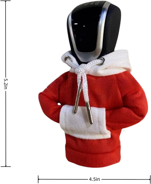 Car Gear Shift Cover,Car Shift Knob Hoodie,Funny Fashionable Winter Warm Gear Shift Knob Cover Sweater Shirt,Auto Interior Universal Car Decor Acc...
