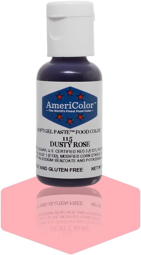 AmeriColor Dusty Rose Soft Gel Paste Food Color, .75 oz...