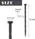 Plastic Landscape Anchoring Spikes 25 Pcs 8 Inch Nylon Spiral Landscape Spikes for Yard, Garden Lawn, Weed Barriers, Artificial Turf, Tent...