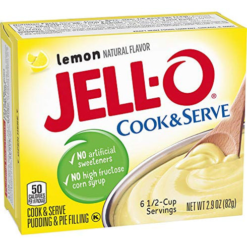 Jell-O, Cook & Serve, Pudding & Pie Filling, Lemon,2.9 Ounce (Pack of 4)...