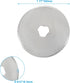 Coufce 36 Pack 45mm Rotary Cutter Blades, Compatible with Fiskars, Martelli, Olfa, and More, Replacement Blades for Quilting, Sewing, Scrapbooking...