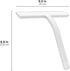 9 inch Squeegee Set with Over Wall Hanger, Suction Cup, and Hook, Glass Cleaning Squeegee for Shower Doors, Windows, Glass Doors, Bathrooms, Mirro...