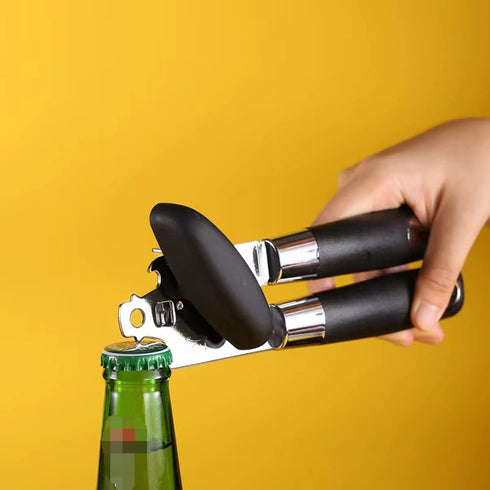 for Can Opener Manual, Handheld Can Openers with Big Effort-Saving Knob, Can Opener with Multifunctional Bottles Opener...