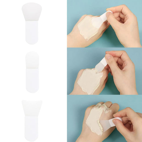 8 PACK Silicone Face Maskup Spatula Brush Applicator for Facial Mud Cosmetic Mask Facial Clay Eye Mask Body Lotion Body Butter Serum Cream Mini Sk...