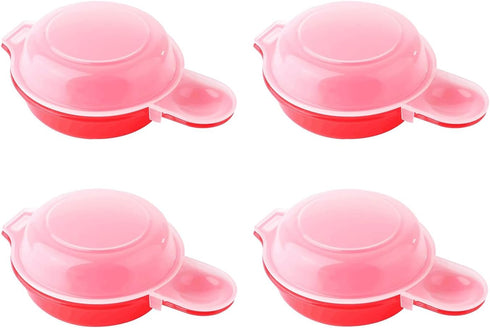 4 PCS Microwave Egg Cooker, Mini Egg Poacher Cooker, Quick and Simple Omelette Maker for Egg Sandwich, Egg Hamburg...