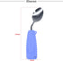 Adaptive Weighted Silverware Utensils Angled Spoon for Hand Tremors Parkinsons,Weighted Utensils with Non-Slip Easy Grip Handles for Independent E...