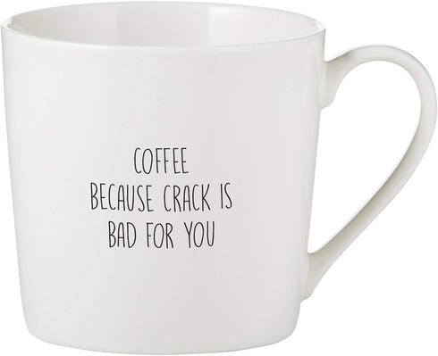 Santa Barbara Design Studio SIPS Drinkware Dishwasher & Microwave Safe Bone China Cafe Mug Coffee Cup, 14-Ounce, Coffee Because...