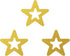 Hemway Craft Glitter - 1/5" 0.2" 5mm - Hollow Star Shaped Glitter, Star, Table, Sequin, Confetti, Nail and Decoration - Gold - 50g...