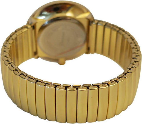 Geneva Super Large Stretch Watch Clear Number Easy Read (Gold)...