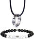 12 Zodiac Constellations Necklace Bracelet Horoscope Constellation Beaded Bracelet Necklace for Women Men 2Pcs Set Jewelry...