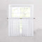 Cozynight White Sheer Tier Curtains 36 inch Length Linen Curtain Sheers Transparent Half Window Curtains Kitchen Tiers Bathroom Cafe Curtain Light...
