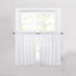 Cozynight White Sheer Tier Curtains 36 inch Length Linen Curtain Sheers Transparent Half Window Curtains Kitchen Tiers Bathroom Cafe Curtain Light...