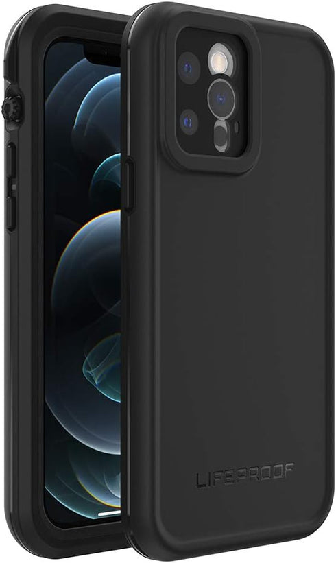 LifeProof iPhone 12 Pro FR? Series Case - BLACK, waterproof IP68, built-in screen protector, port cover protection, snaps to MagSafe...