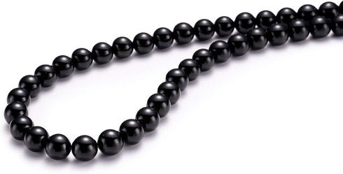 Natural Black Onyx Stone Round Loose Semi Gemstone Beads for Jewelry Making 10MM 38PCS...