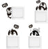 Removable Switch Stickers - 4 Cute Penguins Cartoon Wall Stickers, Light Switch Decals, Family DIY Decor Art Stickers for Kids Bedroom, Office Hom...