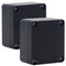 2 Pack Project Box IP65 Waterproof Junction Box ABS Plastic Black Electrical Boxes DIY Electronic Project Case Power Enclosure 2.48"x2.28"x1.38" (...