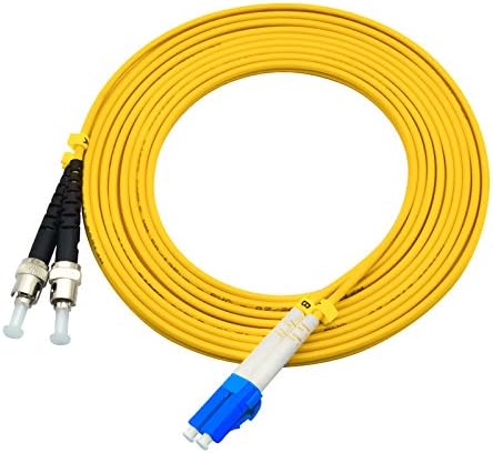 2Meters 6ft LC to ST Duplex 9/125 Single-Mode Fiber Optic Cable Jumper Optical Patch Cord LC-ST...