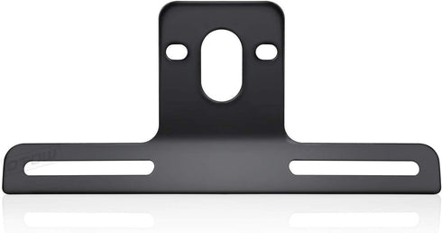 Steel Heavy Duty License Plate Holder Bracket and Light Mount for Trailers, Trucks, Cars, Certain Motorcycles with Mounting Screws, Reflective Sti...