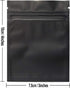 100 Pack Smell Proof Bags 3 x 4 Inch Resealable Mylar Bags Foil Pouch Bag Flat Bag Matte Black...