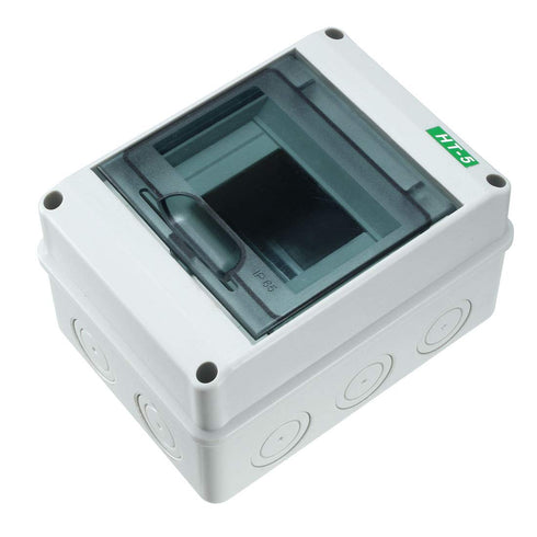 uxcell IP65 ABS Transparent Cover Power Distribution Protection Box for Circuit Breaker Indoor on The Wall 5 Way (120mmx160mmx92mm)...