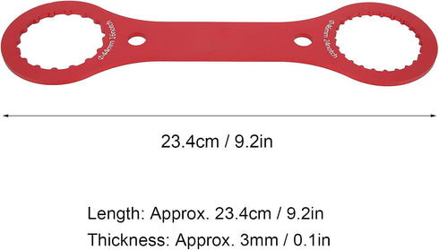 Bottom Bracket Wrench, BB Wrench Bottom Bracket Tool 44mm 46mm 16 24 Notch BB Installation Remover Tool(red)...