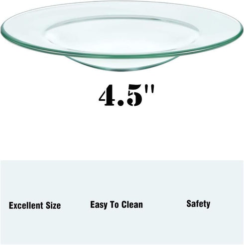 Replacement Oil Warmer Dish for Wax Melt Warmer Bowl Plate Lid Tray for Aroma Therapy Lamp Electric Lamps Oil and Tart Warmers...