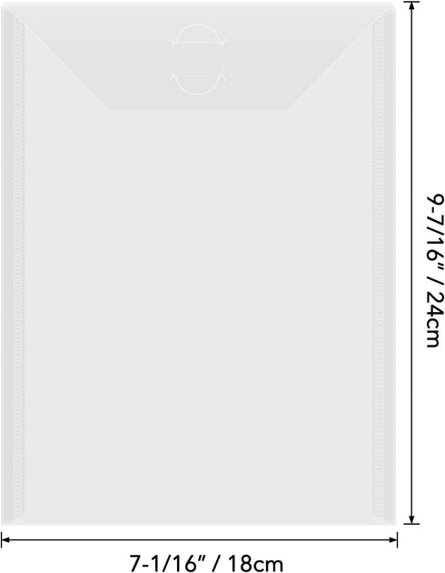 50 Pcs 7x9.4inch Stamp & Die Storage Pockets Resealable Clear Plastic Seal Bags Storagefor Cutting Dies Stamp Crafts for DIY Scrapbooking Paper Ca...